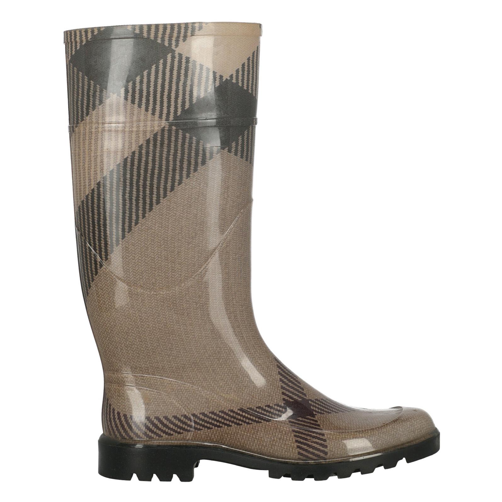 Burberry Woman Boots Beige Synthetic Fibers IT 38 For Sale