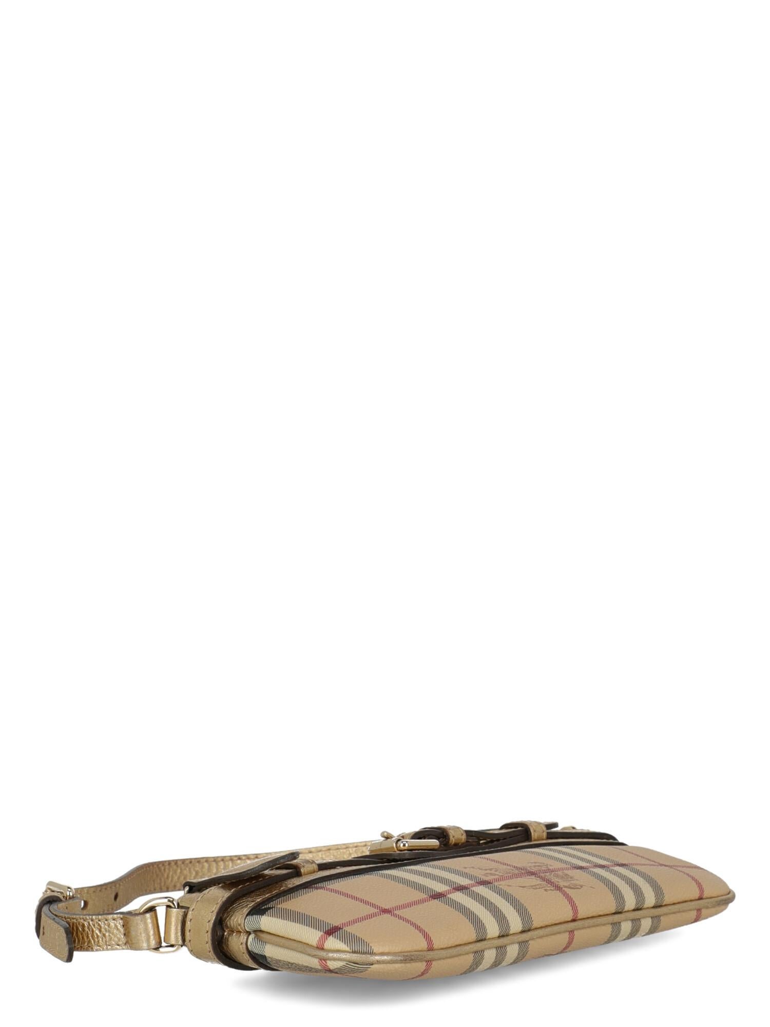 Burberry  Women Shoulder bags  Beige, Black, Gold Synthetic Fibers For Sale 1