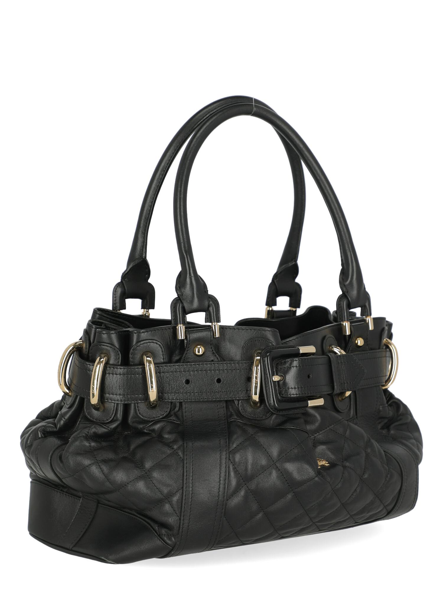 Burberry Women Shoulder bags Black Leather  In Fair Condition For Sale In Milan, IT