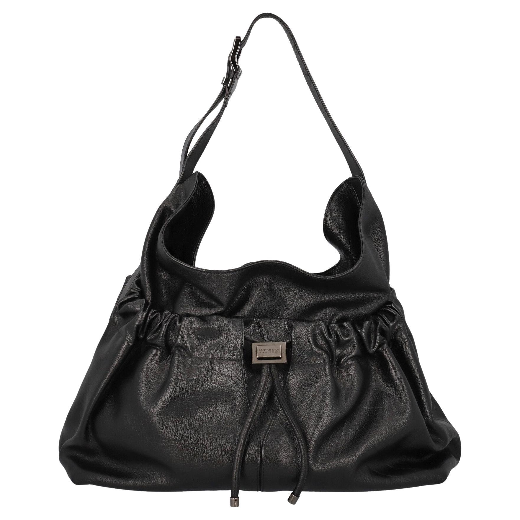 Burberry Women Shoulder bags Black Leather  For Sale