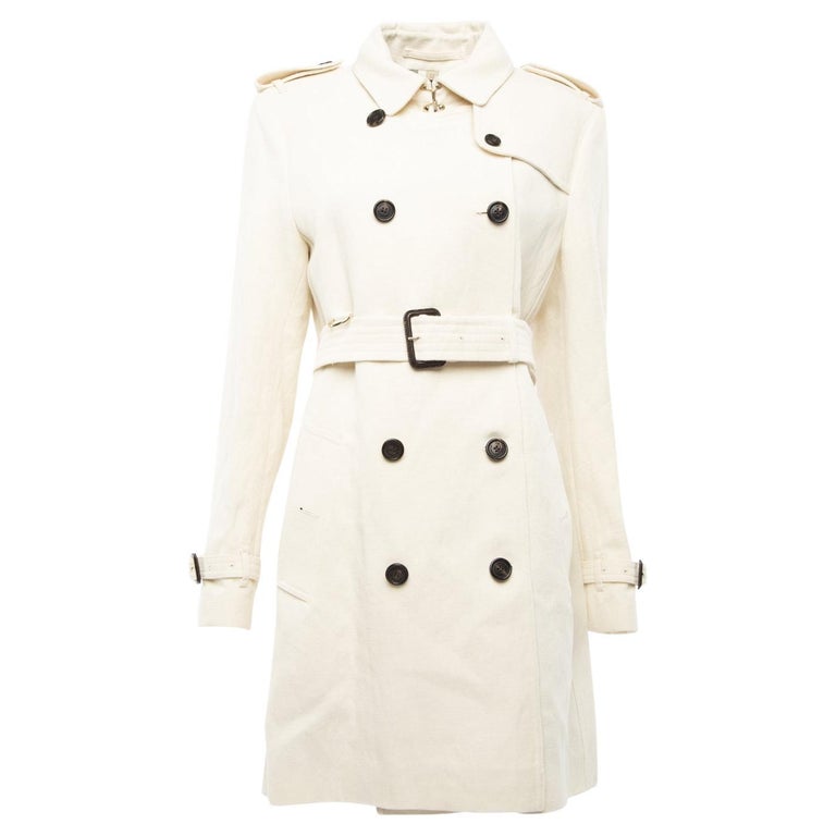 Burberry Women's Beige Cotton Trench Coat For Sale at 1stDibs