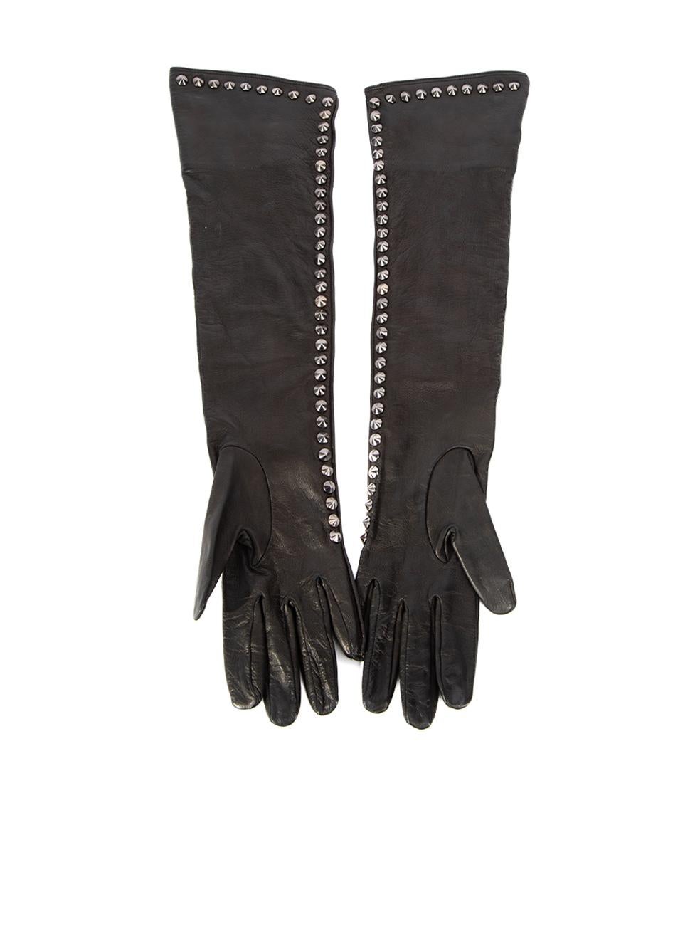 leather studded gloves