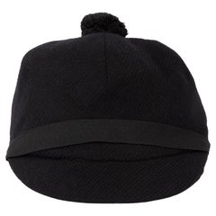 Burberry Women's Black Pom Pom Accent Newsboy Hat