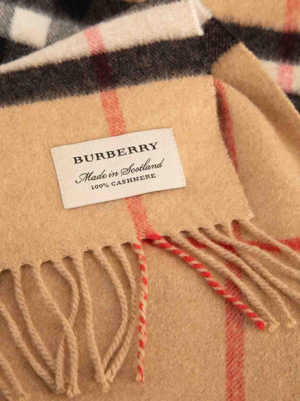 Burberry Women's Brown RF Initialised Nova Check Scarf 1
