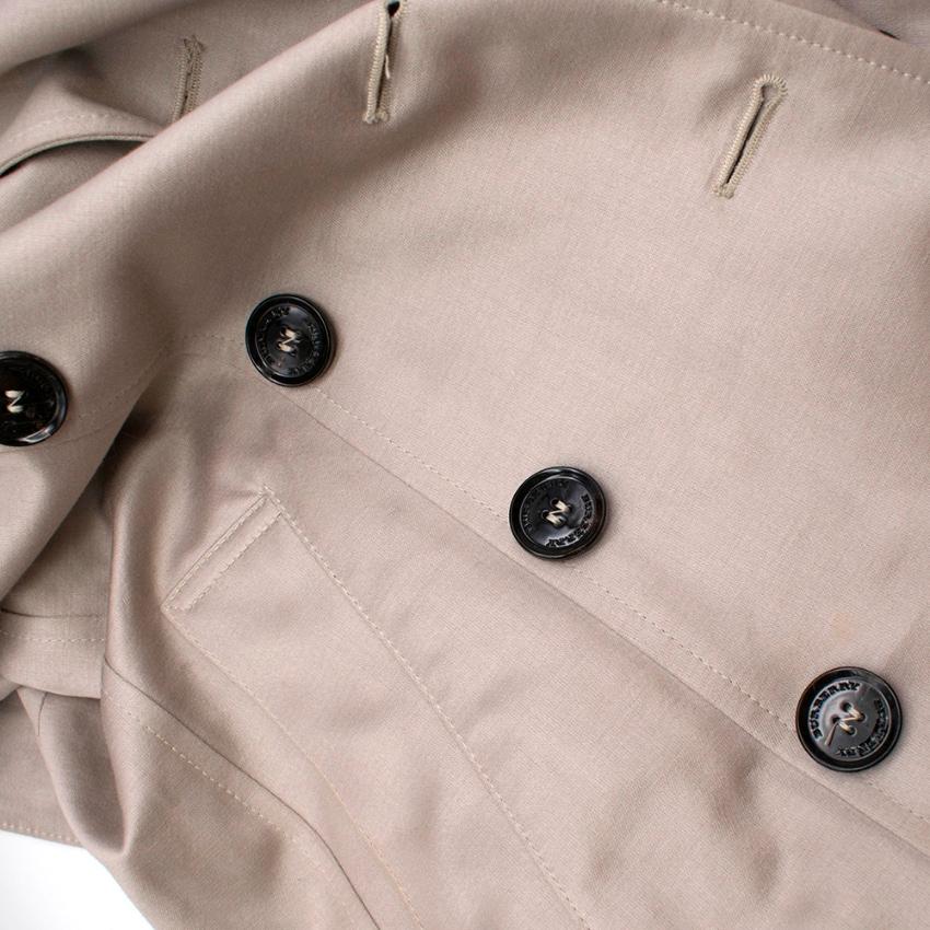 Burberry Womens Cotton Gabardine Trench Coat - Size XXS US2 In Excellent Condition In London, GB