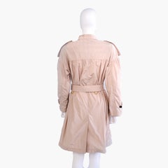 BURBERRY Women's Light Pink  Belted  Light Weight  Raincoat Small
