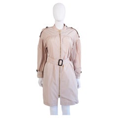BURBERRY Women's Light Pink  Belted  Light Weight  Raincoat Small
