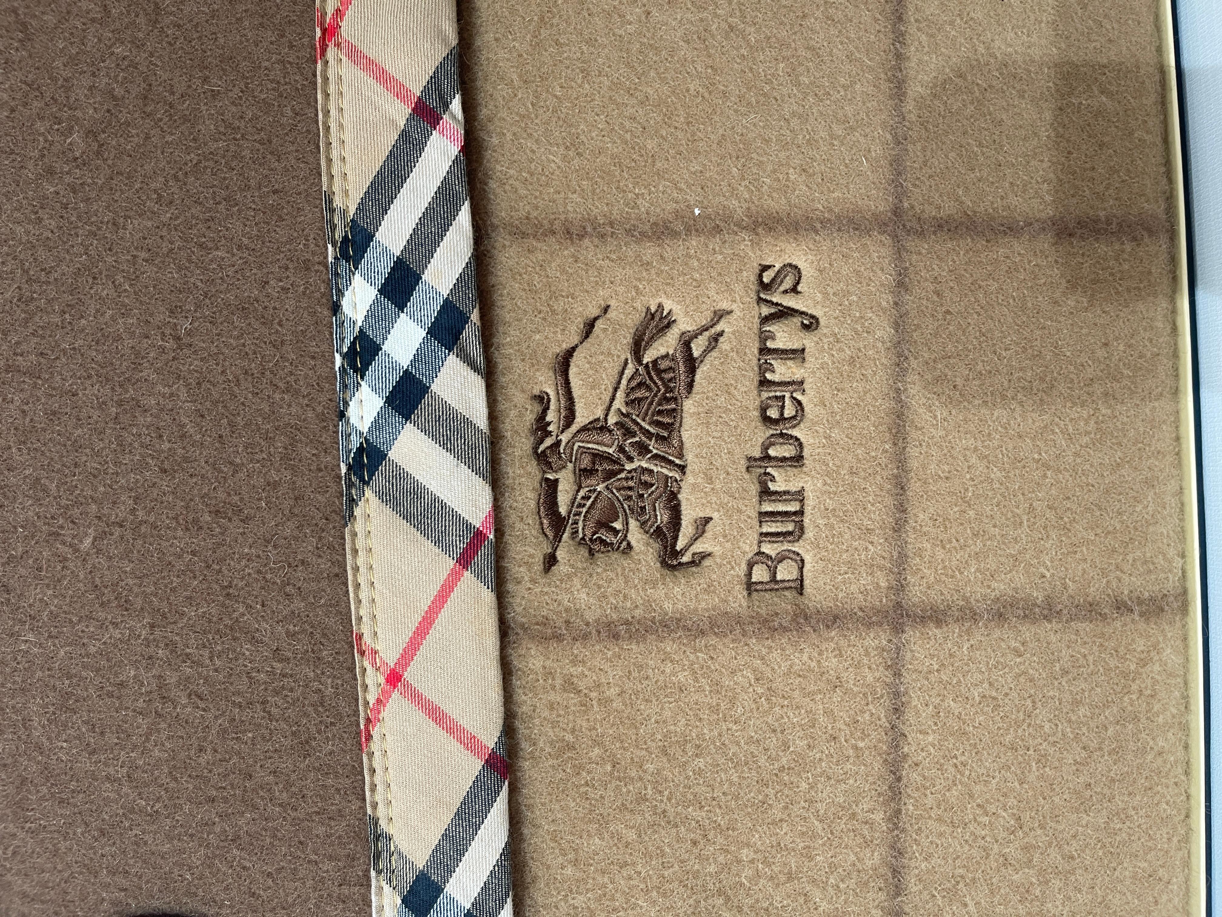 Brown Burberry Wool Blanket