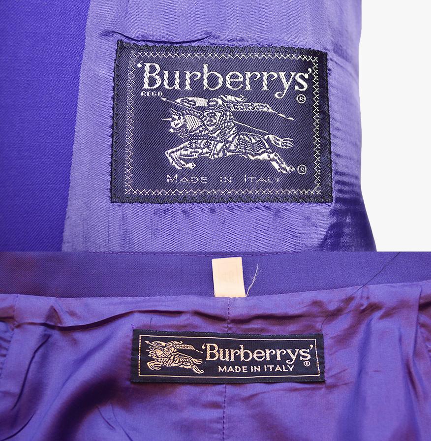 Burberry - Tailleur jupe en laine, annes 1990 Pour femmes en vente