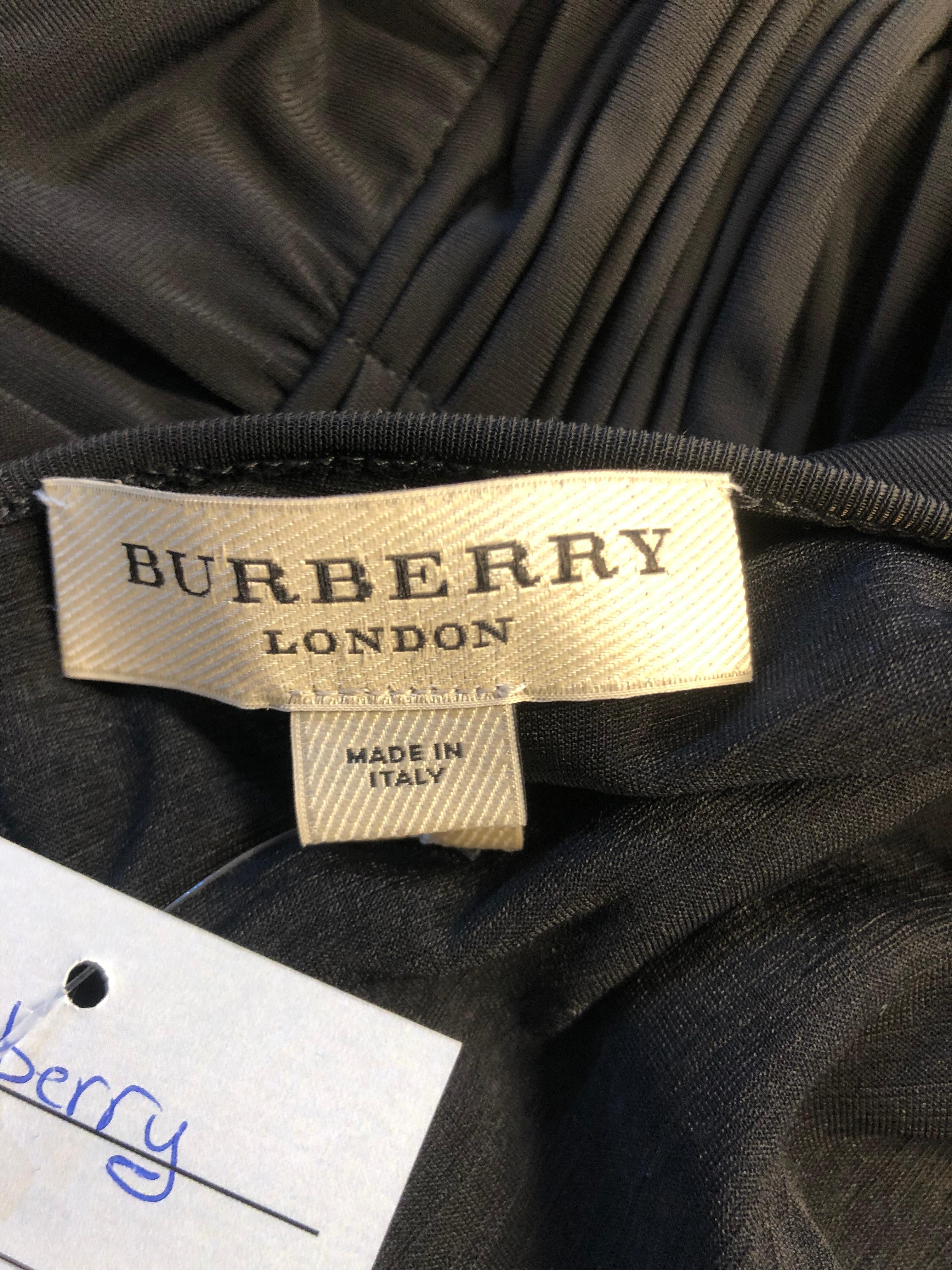 Women's Burberry Woven Waist Classic Midi Dress Size UK 14 For Sale