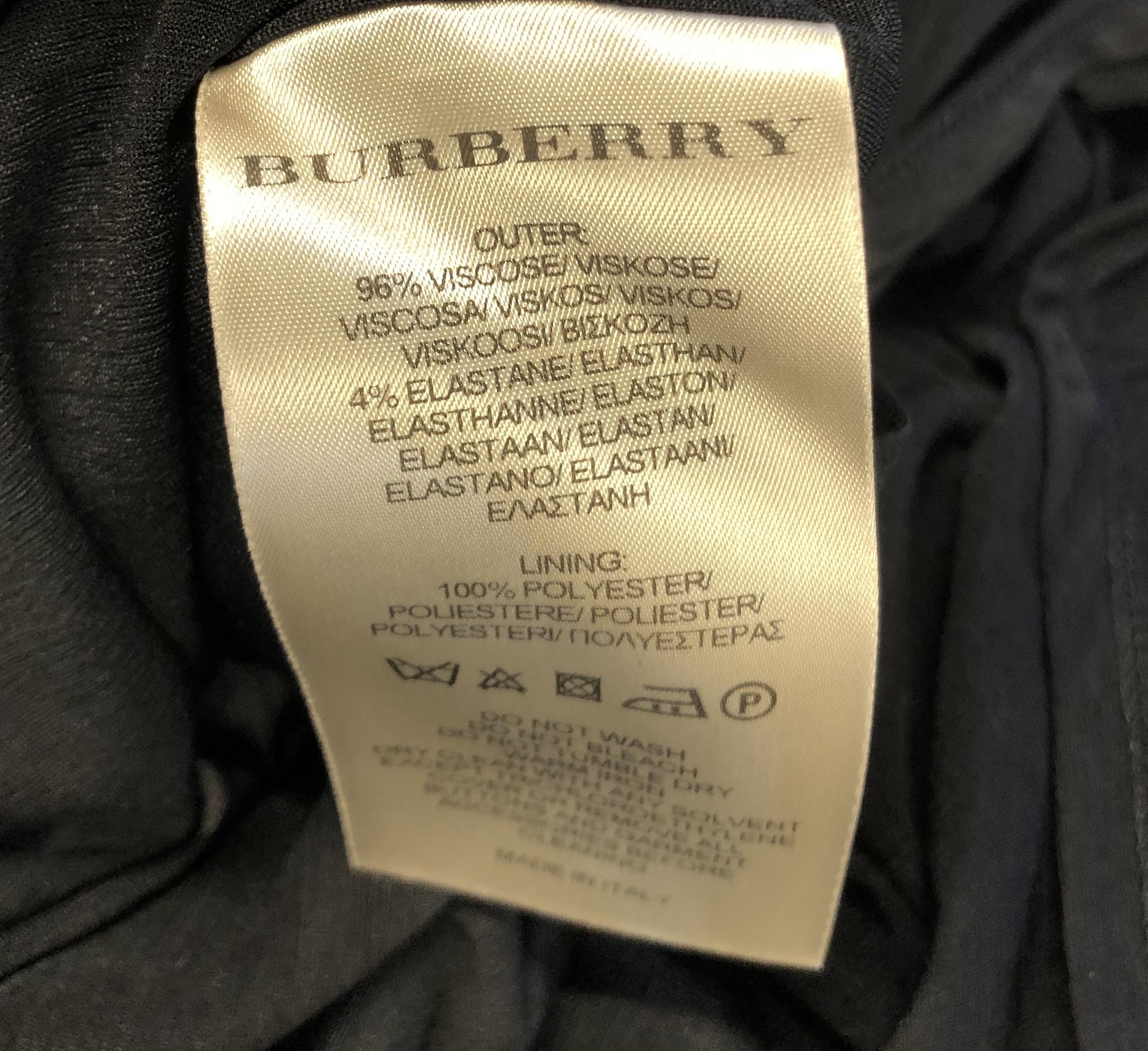 Burberry Woven Waist Classic Midi Dress Size UK 14 For Sale 2