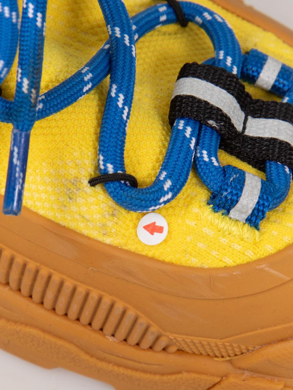Zapatillas con cordones Burberry Amarillo Azul Talla IT 35 en venta 3
