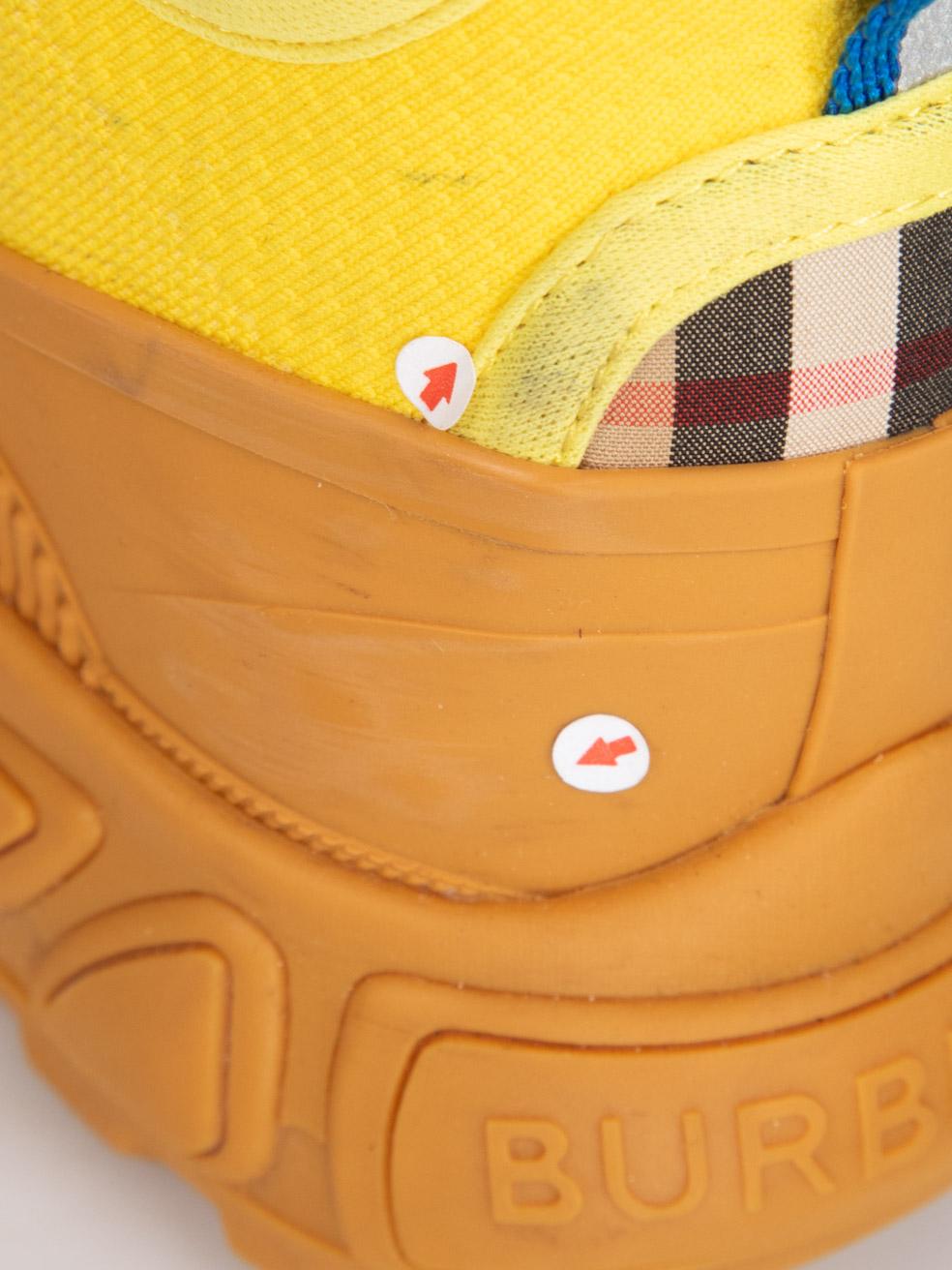 Zapatillas con cordones Burberry Amarillo Azul Talla IT 35 en venta 4