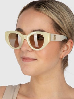 Burberry Yellow Cat Eye Meadow Sunglasses