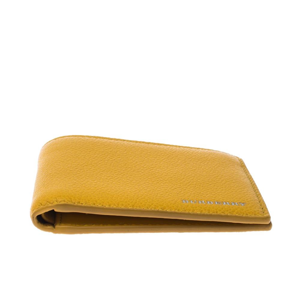 bright yellow wallet