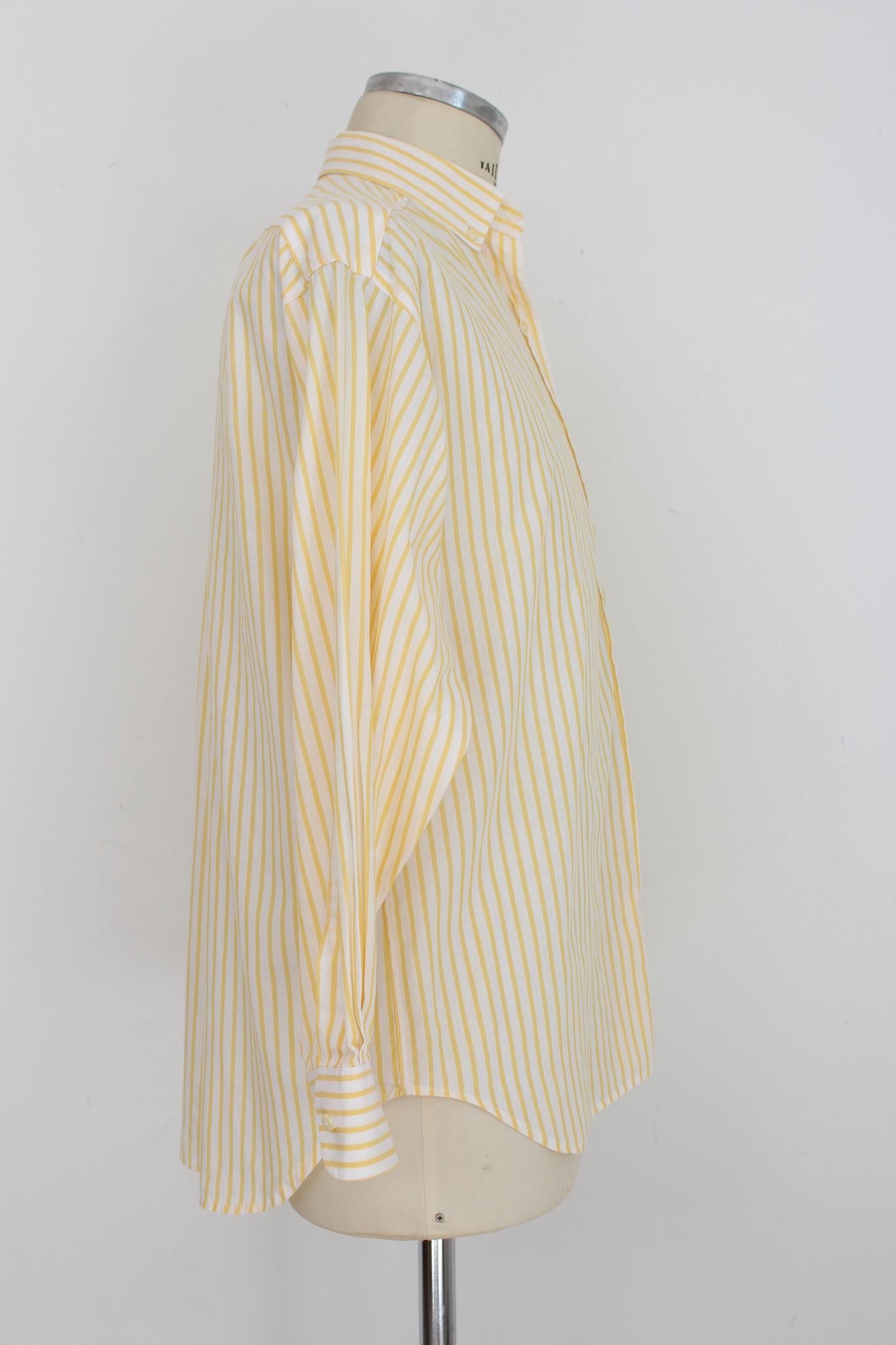 yellow pinstripe shirt