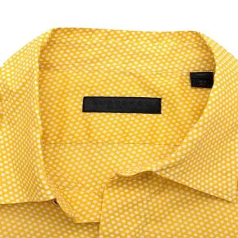 Yellow White Polka Dot Men's Hoodie