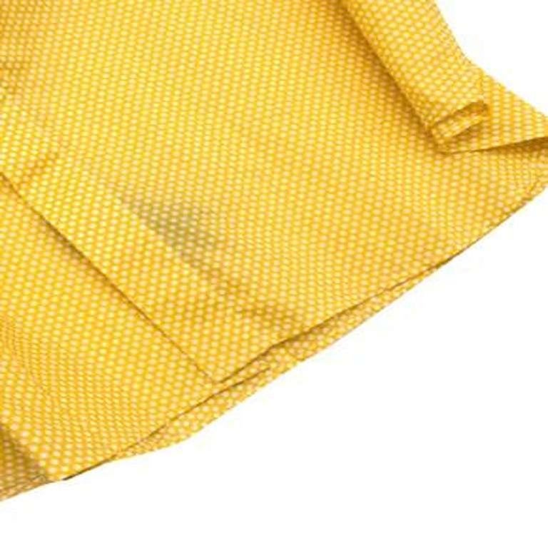 Jupes J.CREW En Coton Jaune à Pois Blancs - Taille 6, Poches Et Boutons - Style Mini
