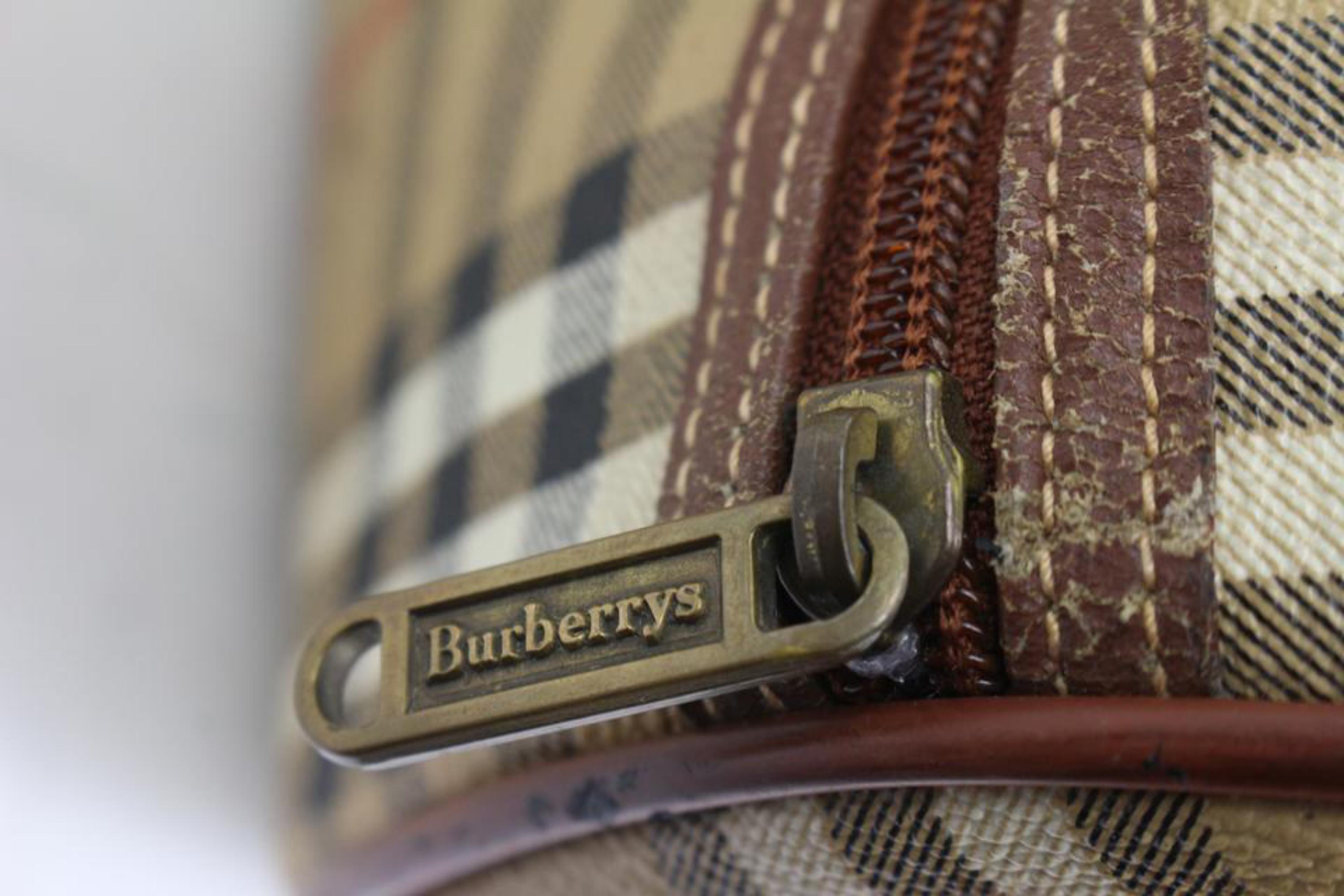 burberry leather travel bag