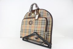 Burberrys Beige x Brown Nova Check Garment Bag 826bur74