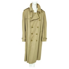 BURBERRY'S London Mens Belted Trench Coat Tan Sz 48 circa 1980