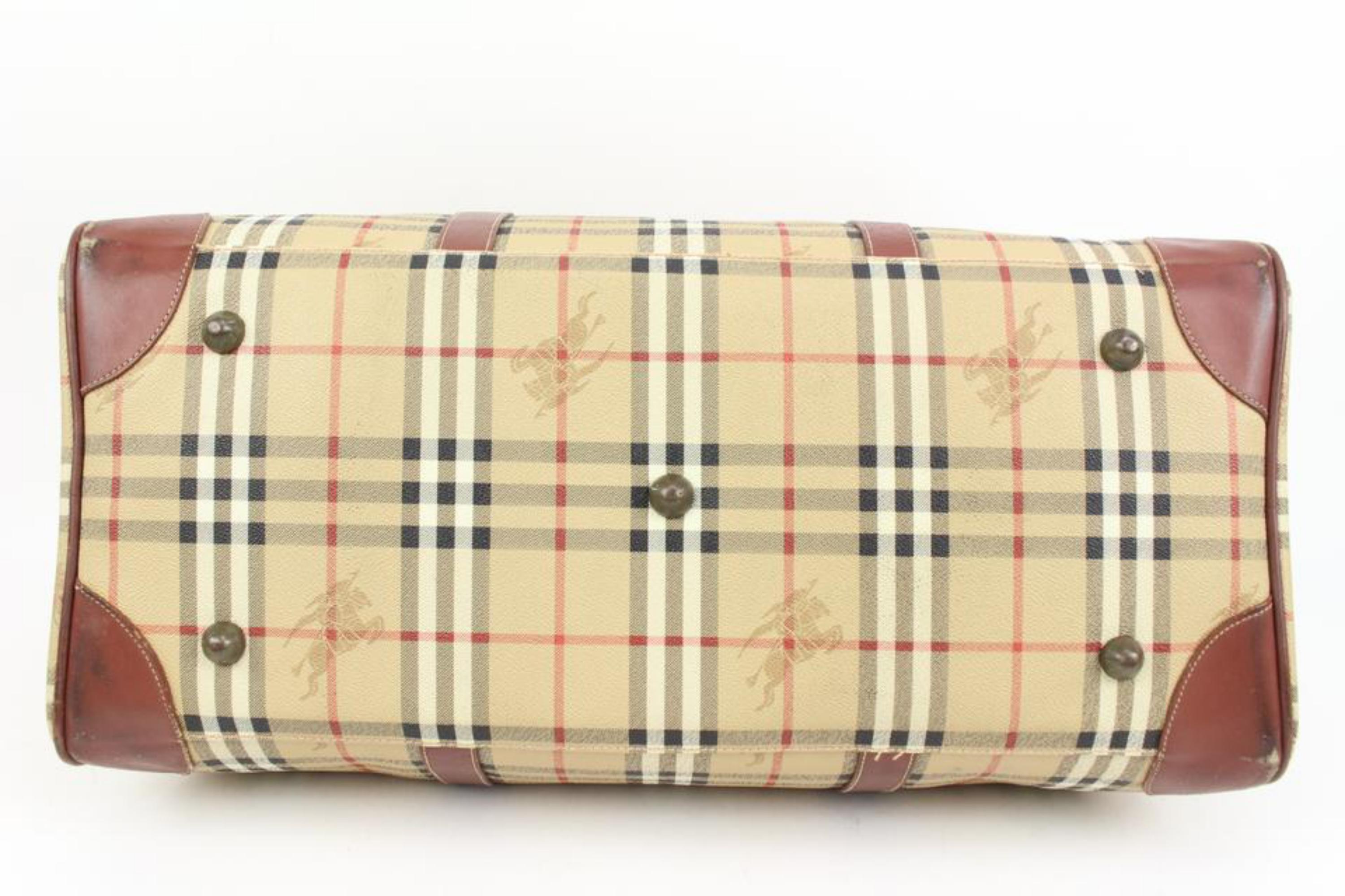 Burberrys Nova Check Boston Duffle Travel Boston Bag 44b97 5