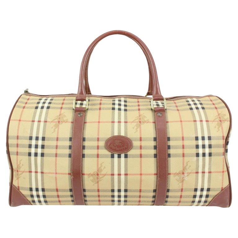 Burberrys Nova Check Boston Duffle Travel Boston Bag 44b97 For Sale at