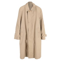 Burberry's Trench Coat in Beige Cotton