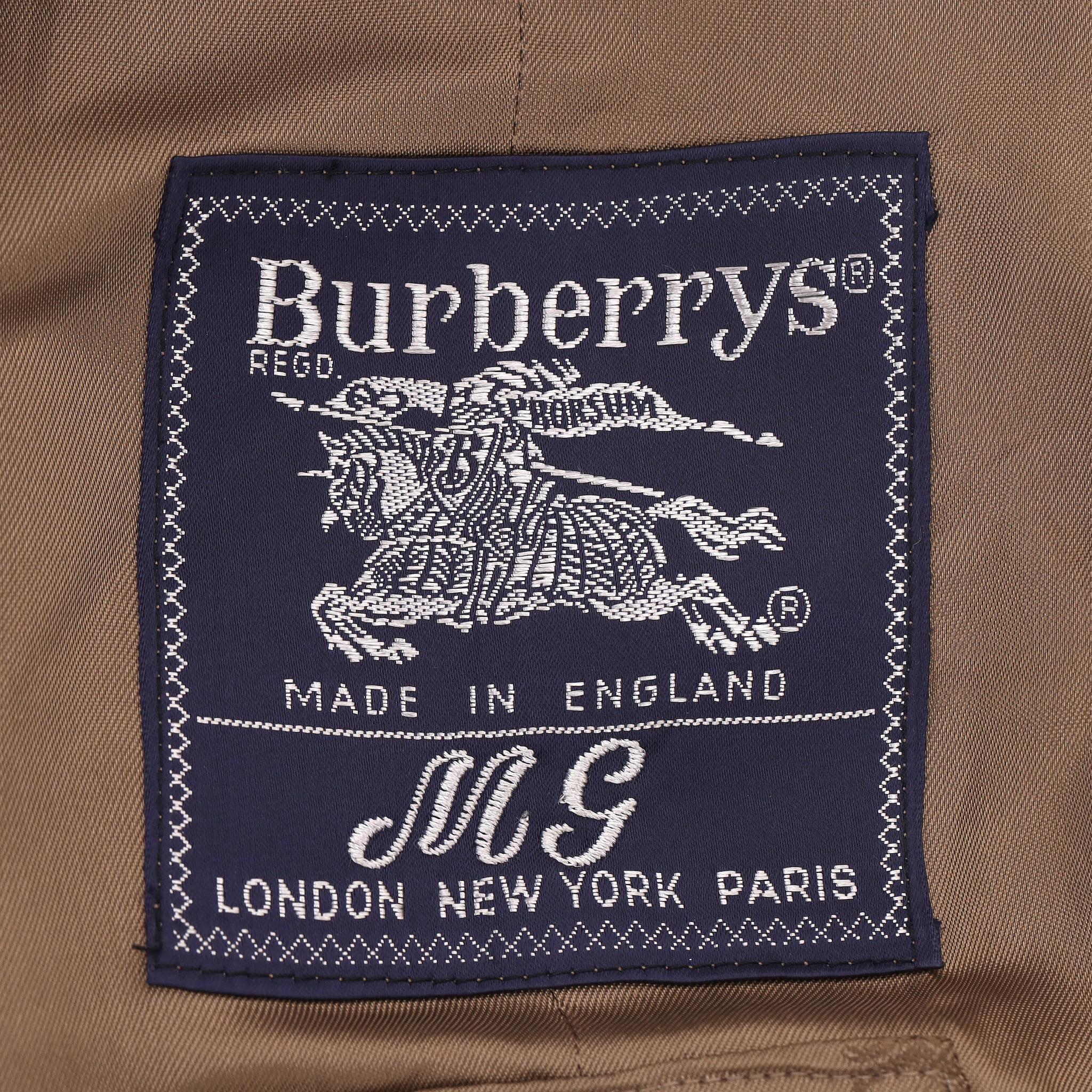 Burberrys Cappotto vintage in lana vergine e misto alpaca in vendita 2