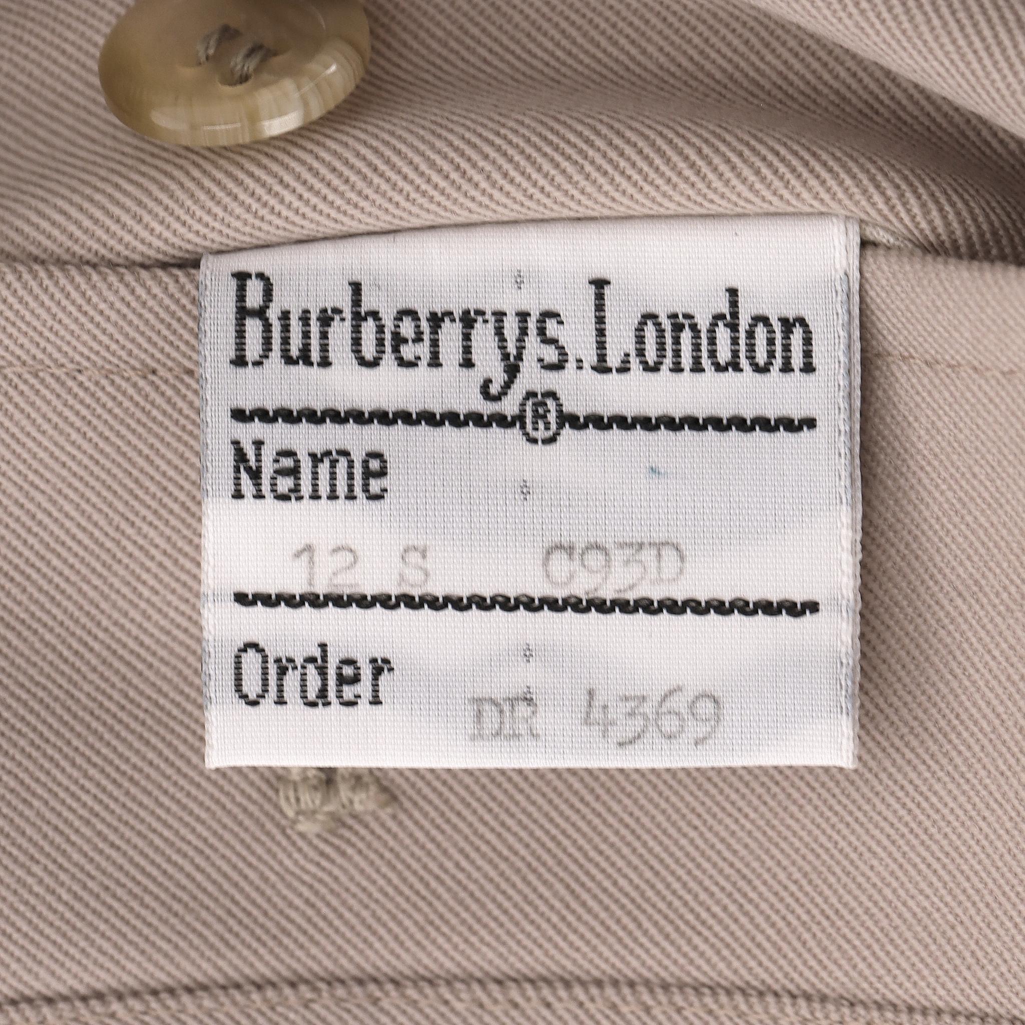 Burberrys Cappotto vintage in lana vergine e misto alpaca in vendita 4