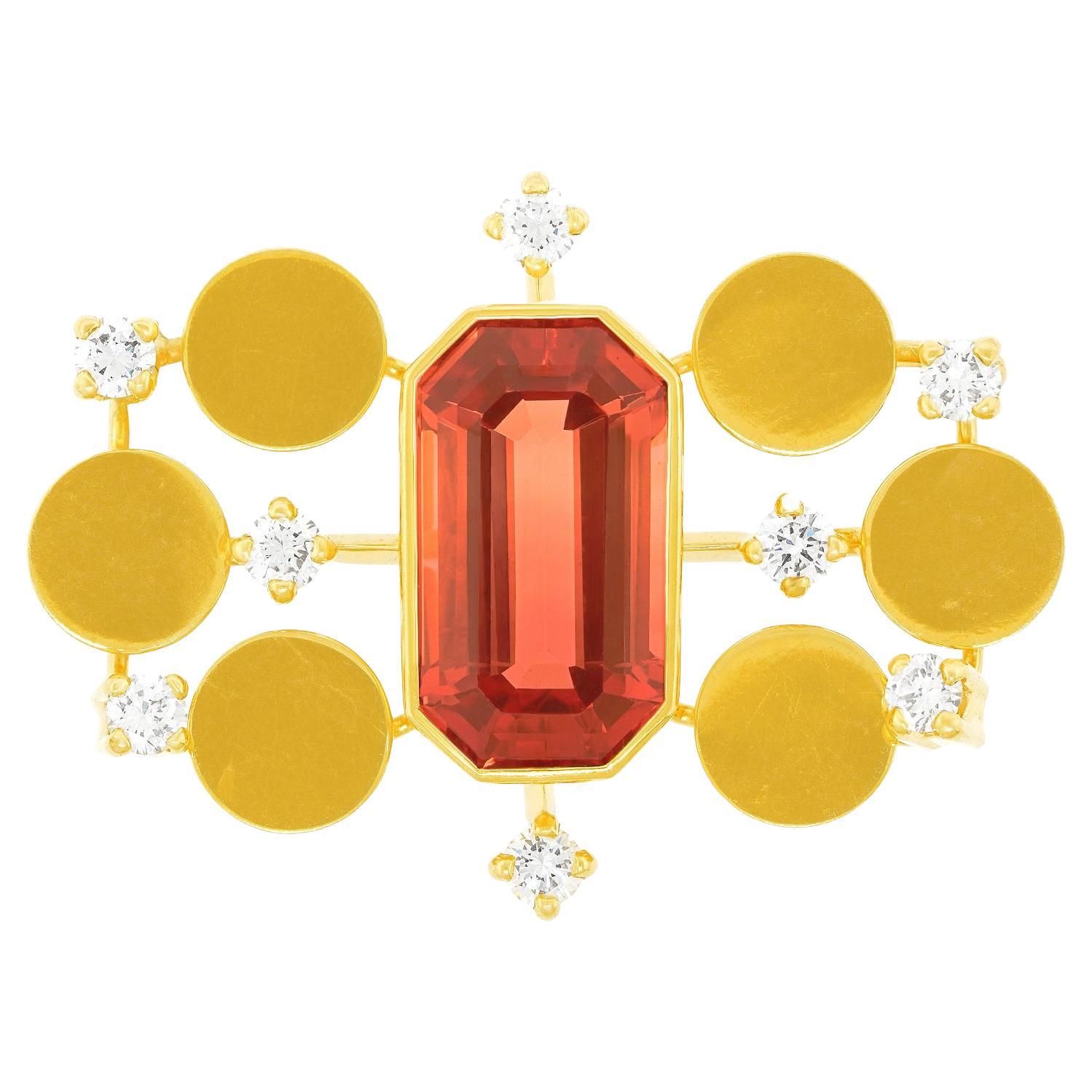 Burch of Zurich Modernist Brooch For Sale