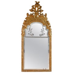 Burchard Precht Attributed Baroque Mirror, Origin Stockholm, Sweden