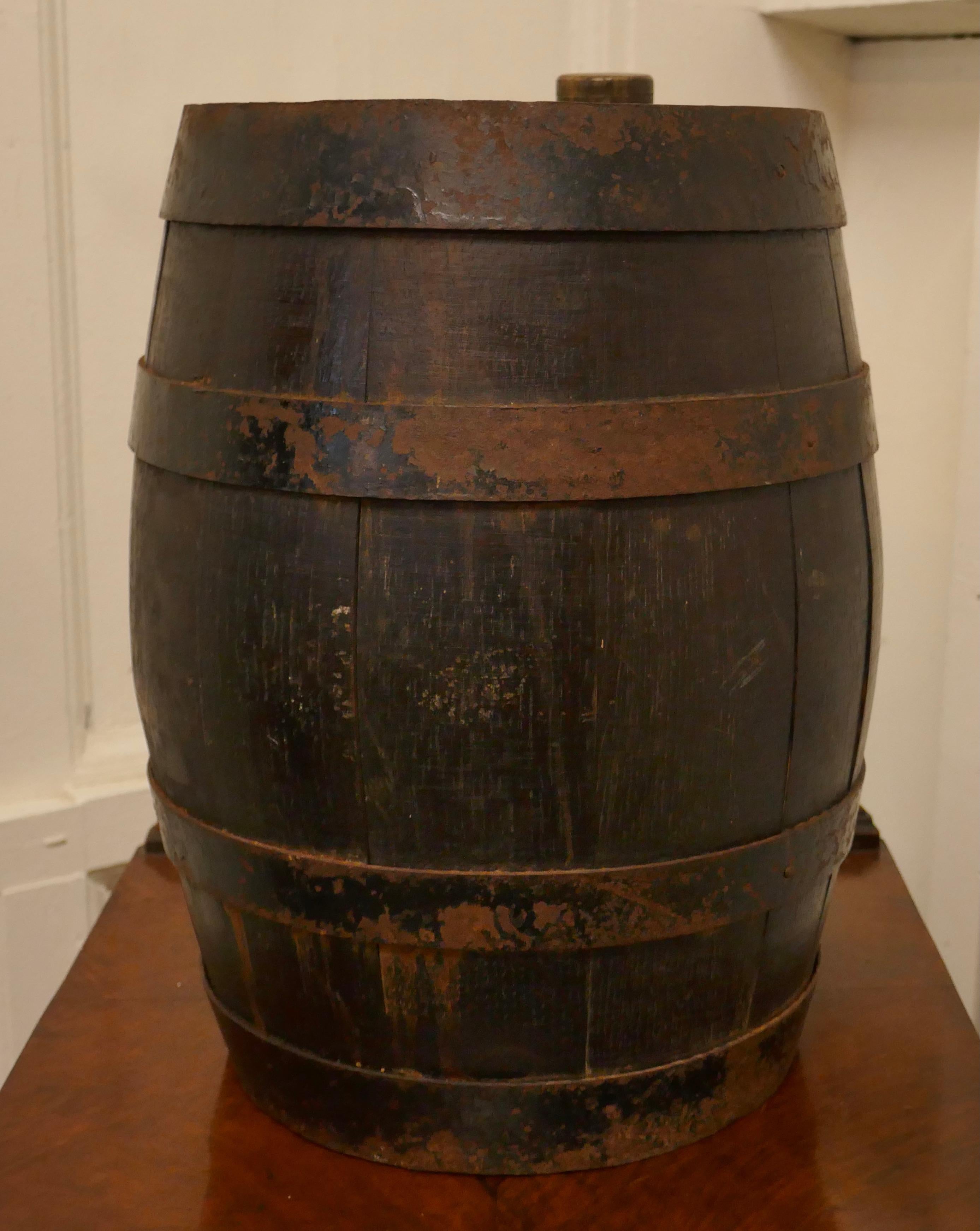 20th Century Burdons Bar Top Oak Amontillado Sherry Barrel