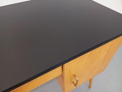 Bureau Baumann vintage en bois des années 50