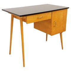Bureau Baumann vintage en bois des années 50