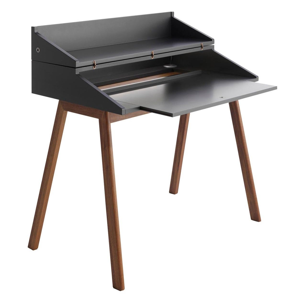 Bureau Black Writing Desk by Esa Vesmanen