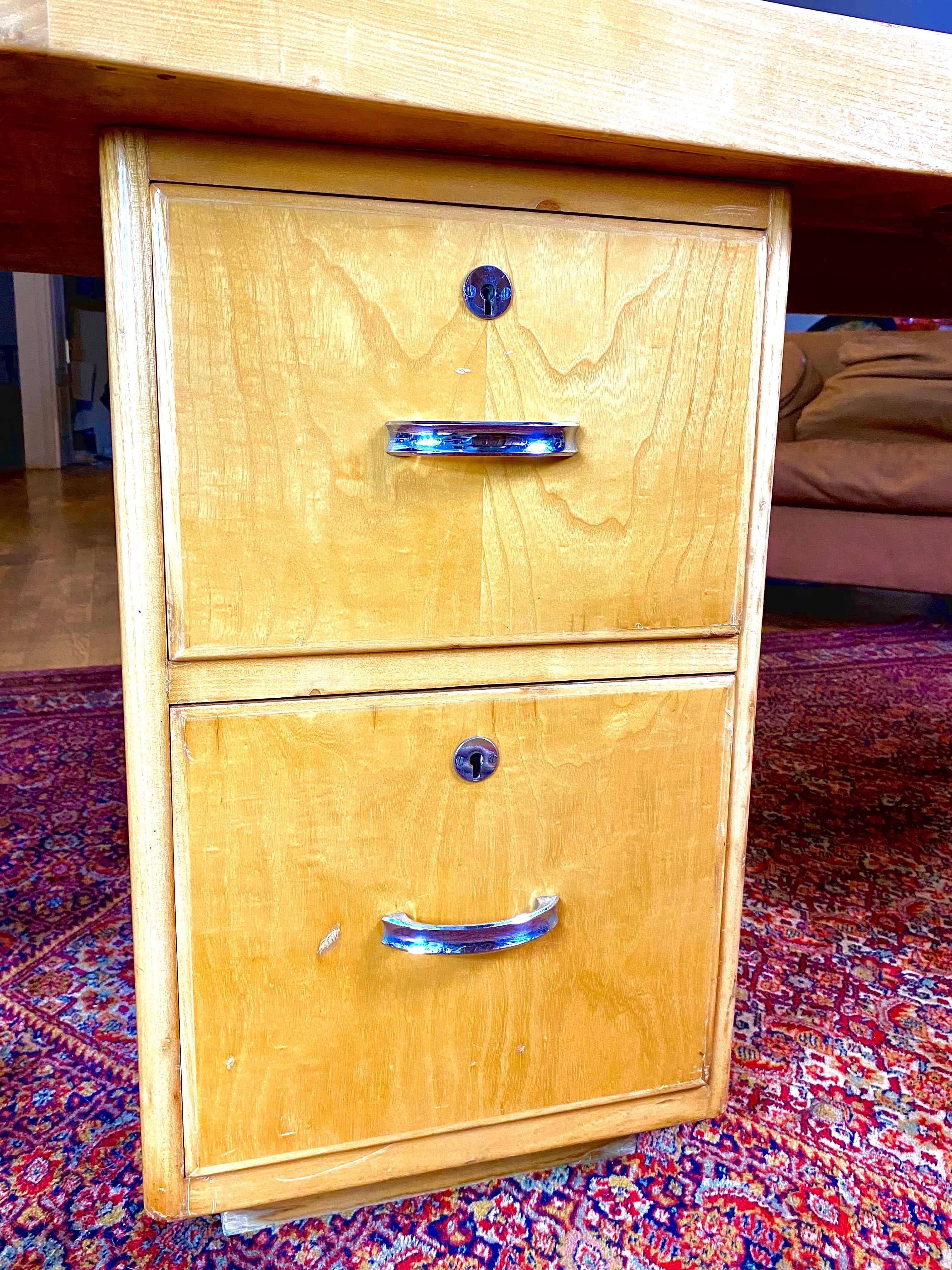 Bureau Boomerang Art Déco vers 1940 en vente 3