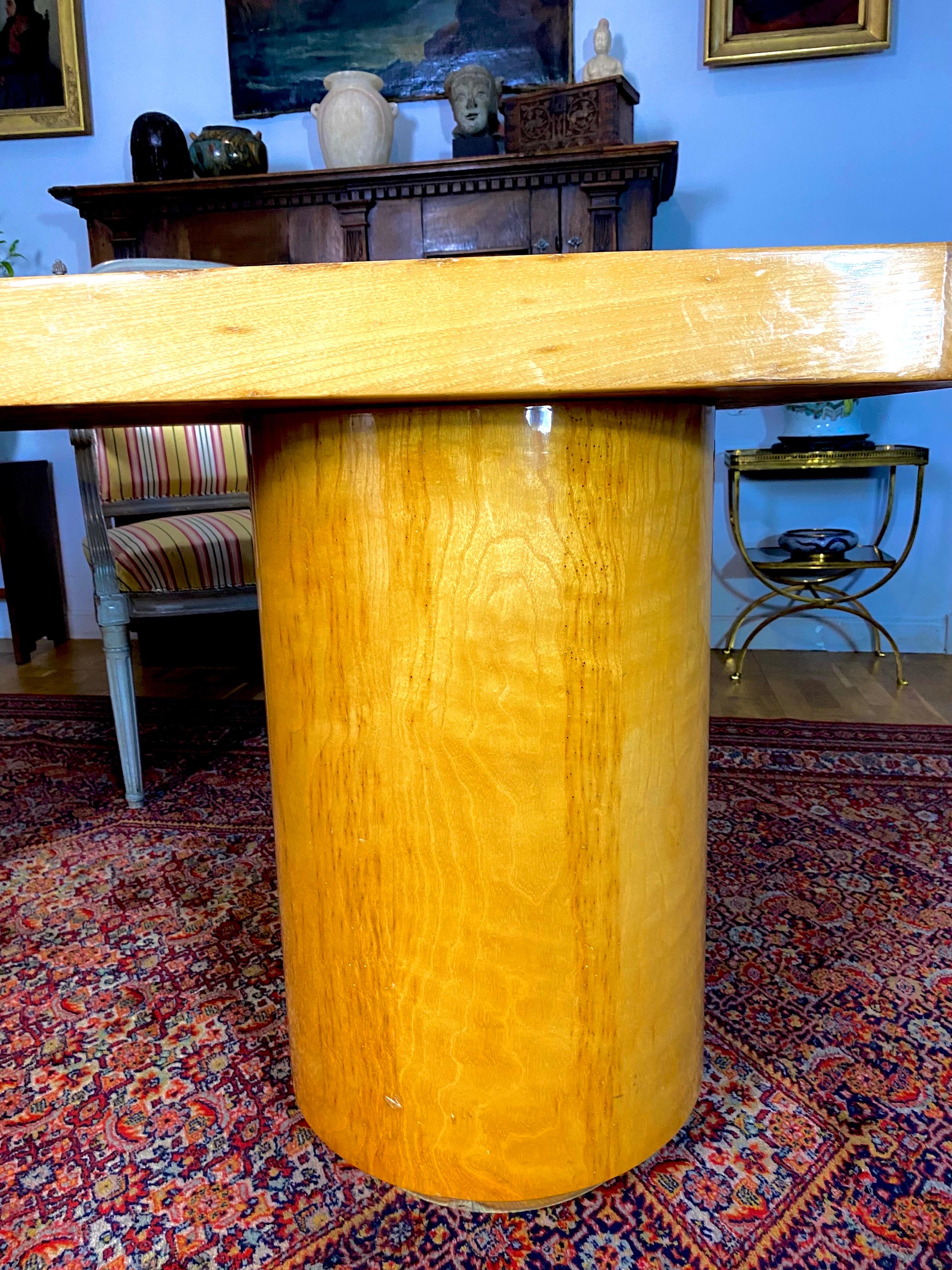 Varnished  Art Deco Boomerang Desk Circa 1940 For Sale