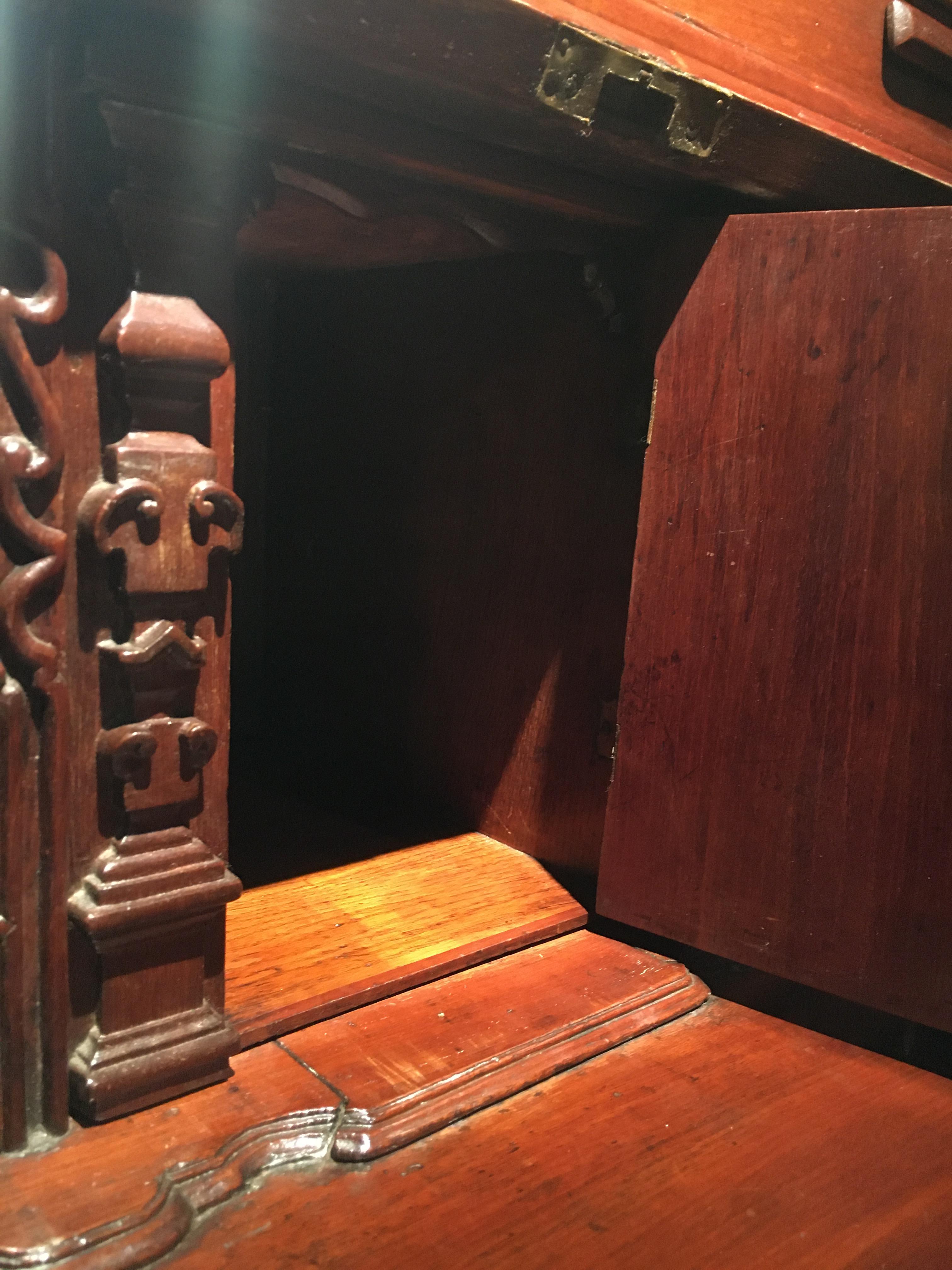 Wood Bureau Cabinet Portuguese, 18th Century For Sale