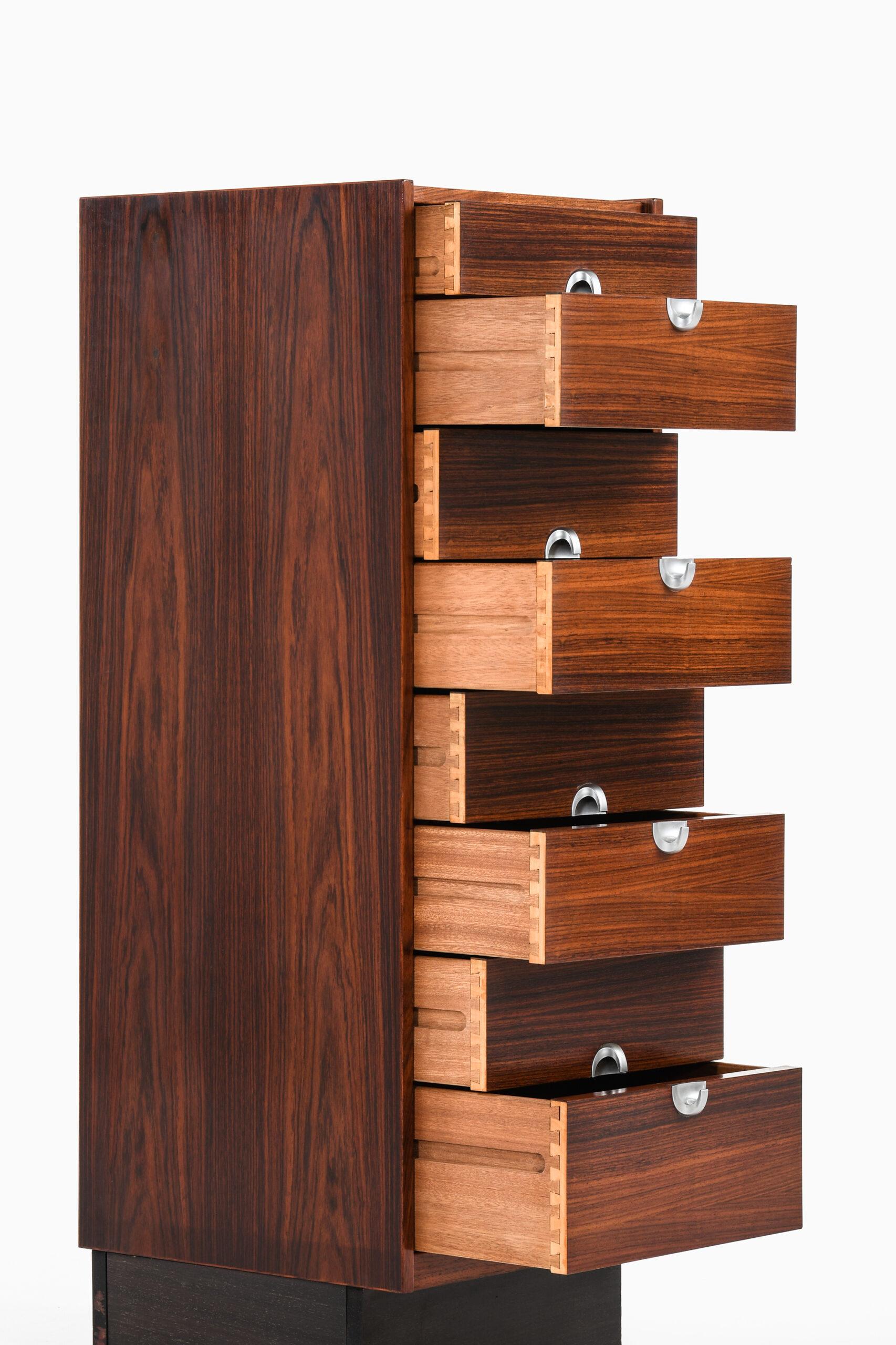 Steel Bureau or Chest of Drawers Produced in Denmark