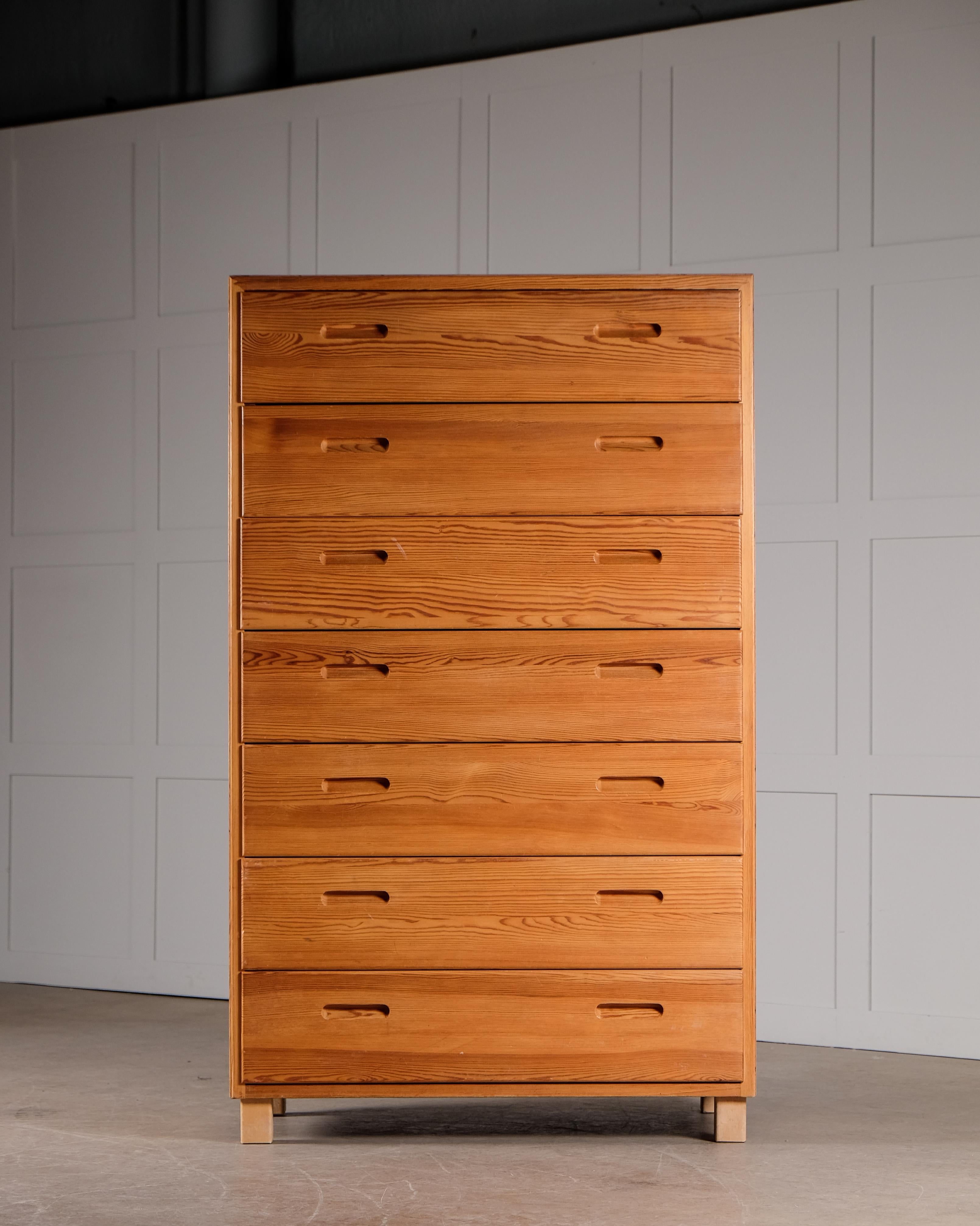 Mid-20th Century Bureau / Chest of Drawers, Sweden, 1960s For Sale