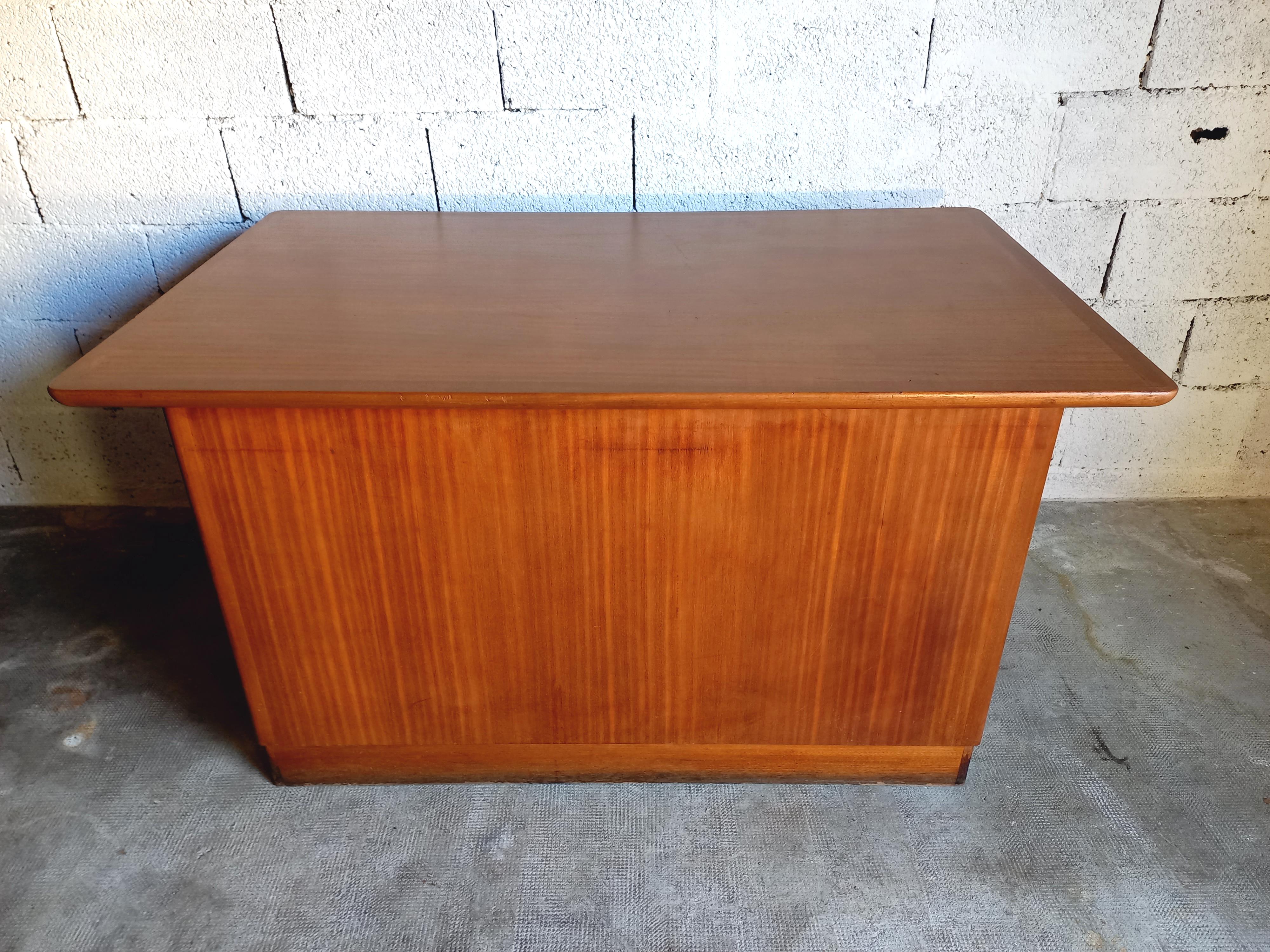 Mid-Century moderno Ufficio di direzione vintage in bois e teck anni 50 60 in vendita