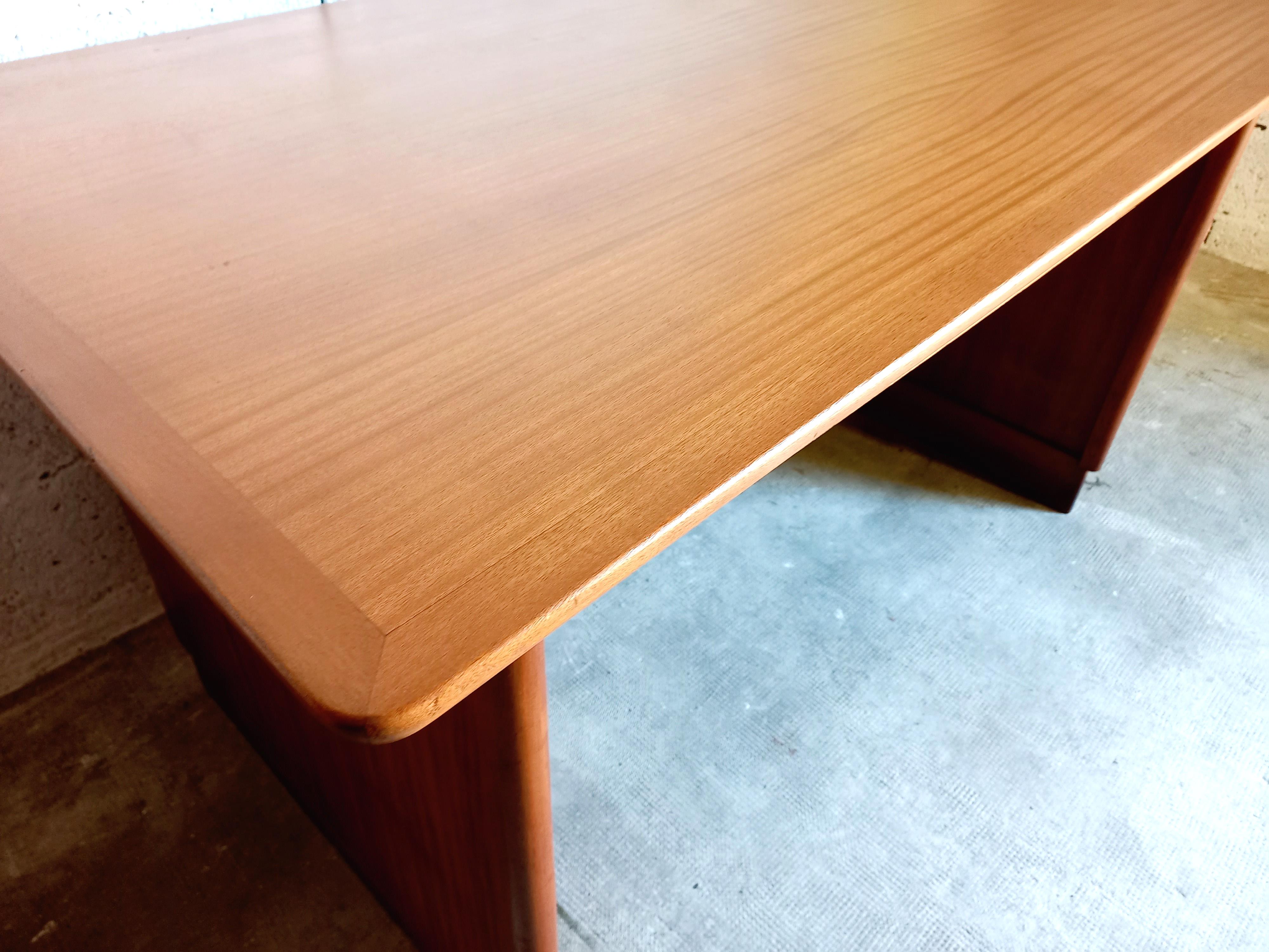Metà XX secolo Ufficio di direzione vintage in bois e teck anni 50 60 in vendita