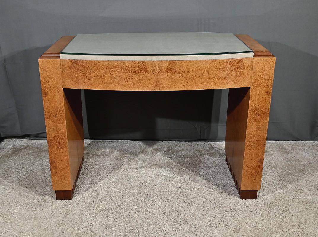 Escritorio de madera de Amboyna, Speich Frères Fbg. San Antonio - 1930 en venta 5