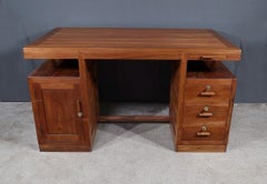 Teak and Mahogany Desk, Pondicherry, Art Deco – 1930