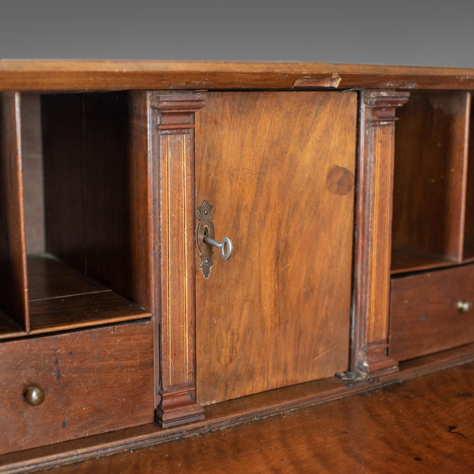 Bureau, Mahogany, English, Georgian, Desk, Secret Compartments, circa 1780 5
