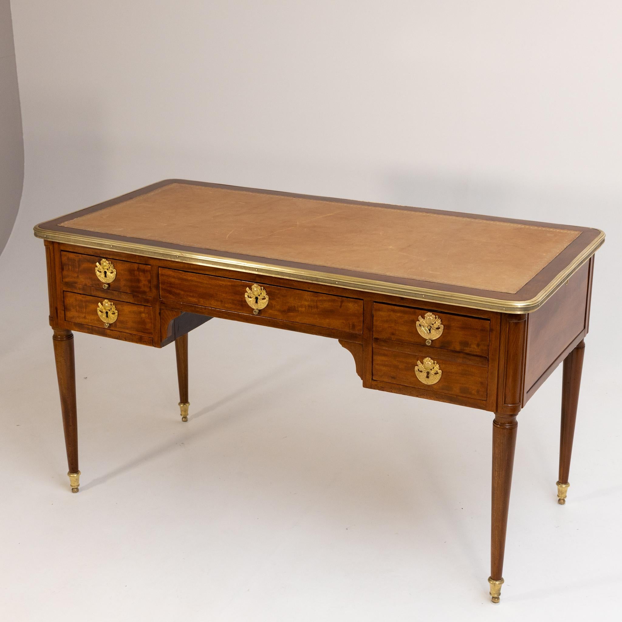 Louis XVI Bureau Plat, France 1st Half 19th Century