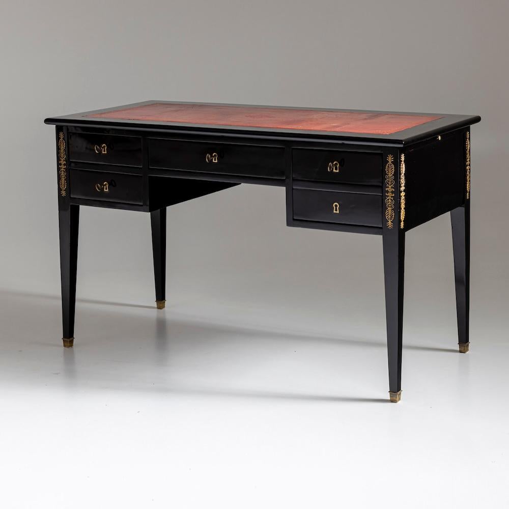 Pelle Bureau Plat, fine del XIX secolo in vendita