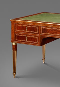 Bureau-Plat, Paris 1785, Lebesque, 18th Century Writing Desk, French, Signed