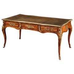 Antique Bureau-Plat, Paris, J.-B. Fromageau, c. 1760, Large Writing Desk, French, 18th